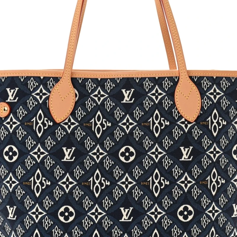 LOUIS VUITTON NEVERFULL MM BLUE JACQUARD SINCE 1854 - Image 8