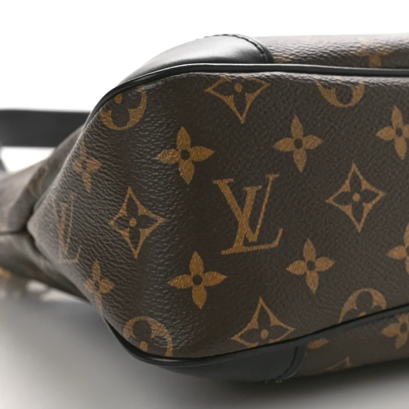 LOUIS VUITTON ODEON MM BLACK MONOGRAM CANVAS GOLD HARDWARE - Image 4