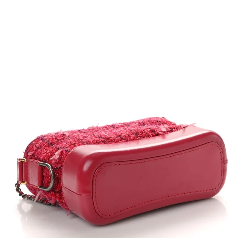 GRADE CHANEL GABRIELLE HOBO BAG | RED TWEED CALFSKIN - Image 6