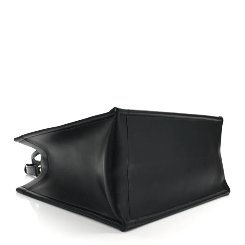 DIOR MEDIUM BOOK TOTE BLACK MACROCANNAGE CALFSKIN LEATHER GOLD HARDWARE - Image 6