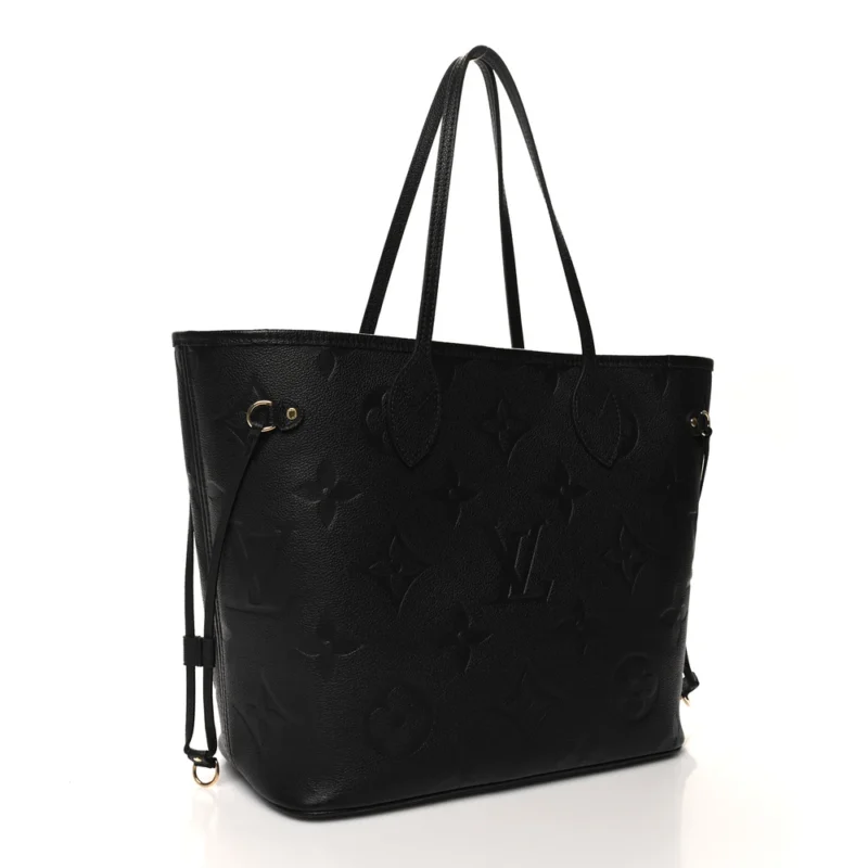 LOUIS VUITTON NEVERFULL MM BLACK GIANT MONOGRAM EMPREINTE LEATHER - Image 3
