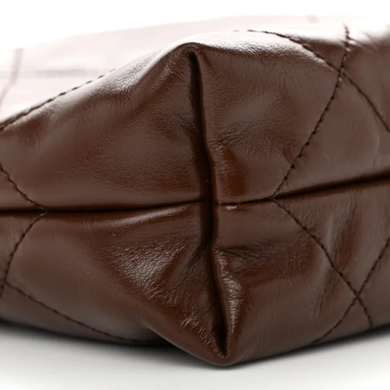 GRADE CHANEL 22 MINI BROWN BAG FOR WOMEN - Image 4