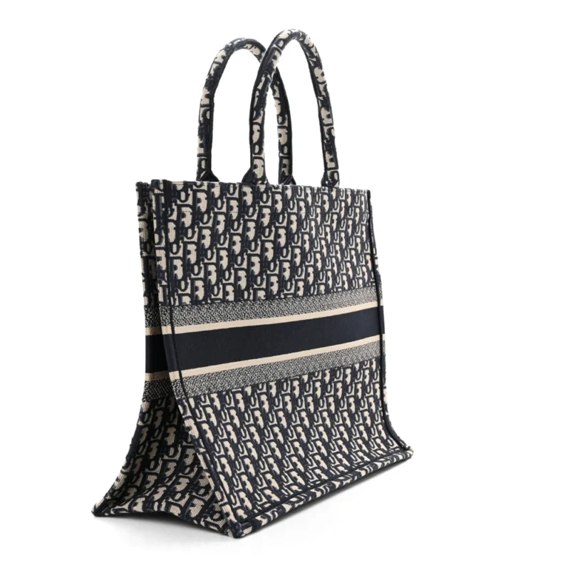 DIOR LARGE BOOK TOTE BLUE MULTICOLOR OBLIQUE CANVAS - Image 3