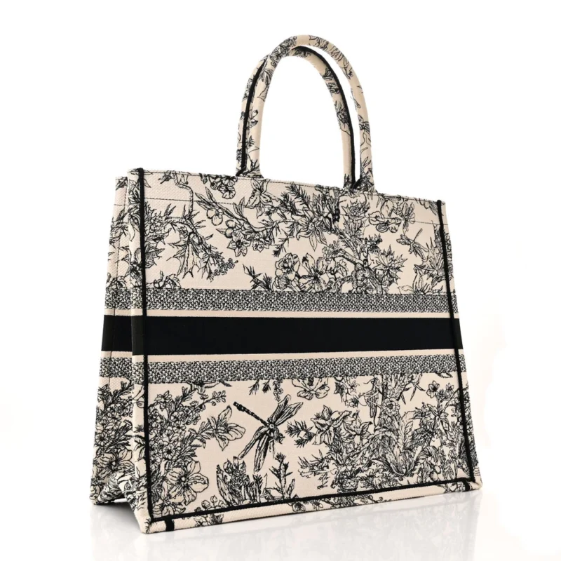 DIOR LARGE ZODIAC TOILE DE JOUY BOOK TOTE LATTE EMBROIDERED CANVAS - Image 3