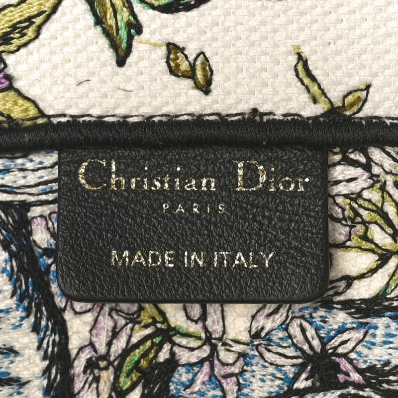 DIOR MEDIUM D-CONSTELLATION BOOK TOTE LATTE MULTICOLOR EMBROIDERED CANVAS - Image 2