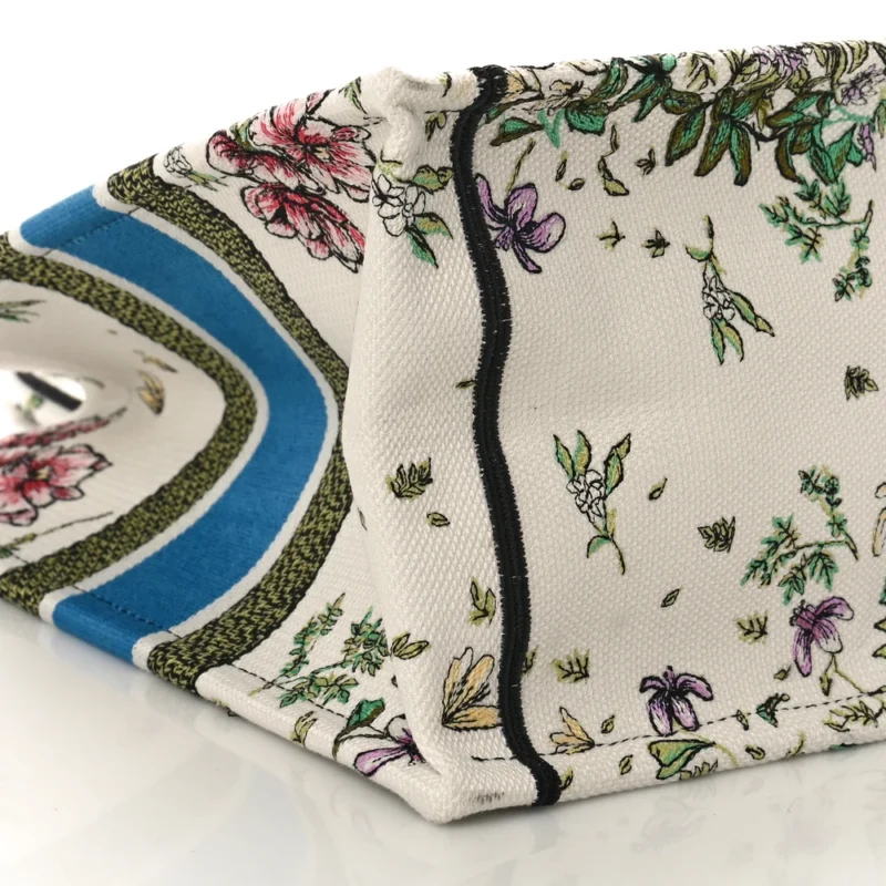 DIOR MEDIUM D-CONSTELLATION BOOK TOTE LATTE MULTICOLOR EMBROIDERED CANVAS - Image 4