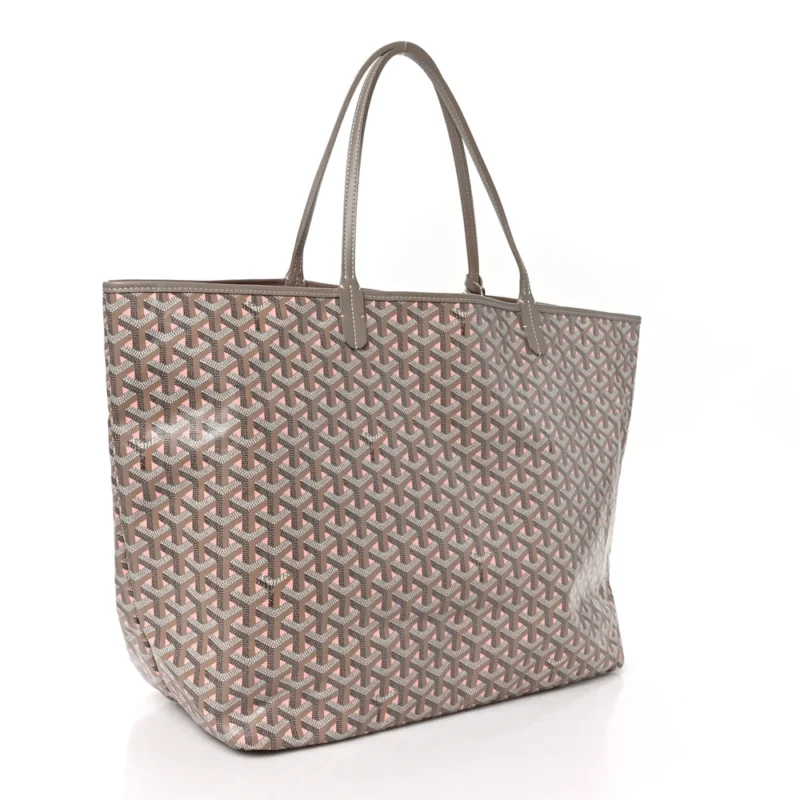 GOYARD SAINT LOUIS CLAIRE VOIE GM GREGE / POWDER PINK GOYARDINE CANVAS - Image 3