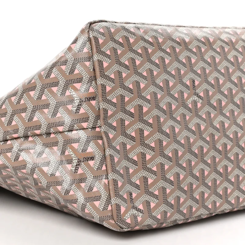 GOYARD SAINT LOUIS CLAIRE VOIE GM GREGE / POWDER PINK GOYARDINE CANVAS - Image 4