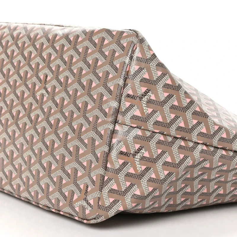 GOYARD SAINT LOUIS CLAIRE VOIE GM GREGE / POWDER PINK GOYARDINE CANVAS - Image 5