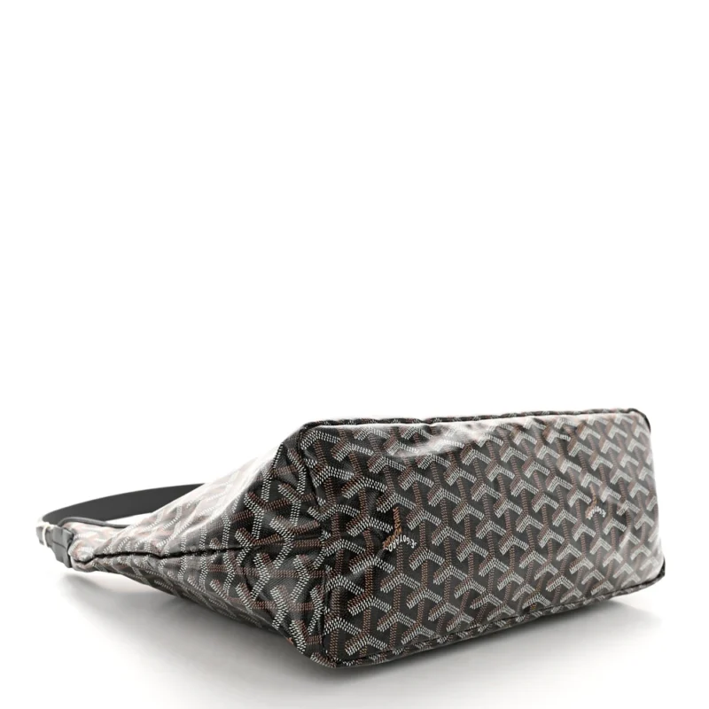 GOYARD BOHEME HOBO PM BLACK GOYARDINE CANVAS - Image 6