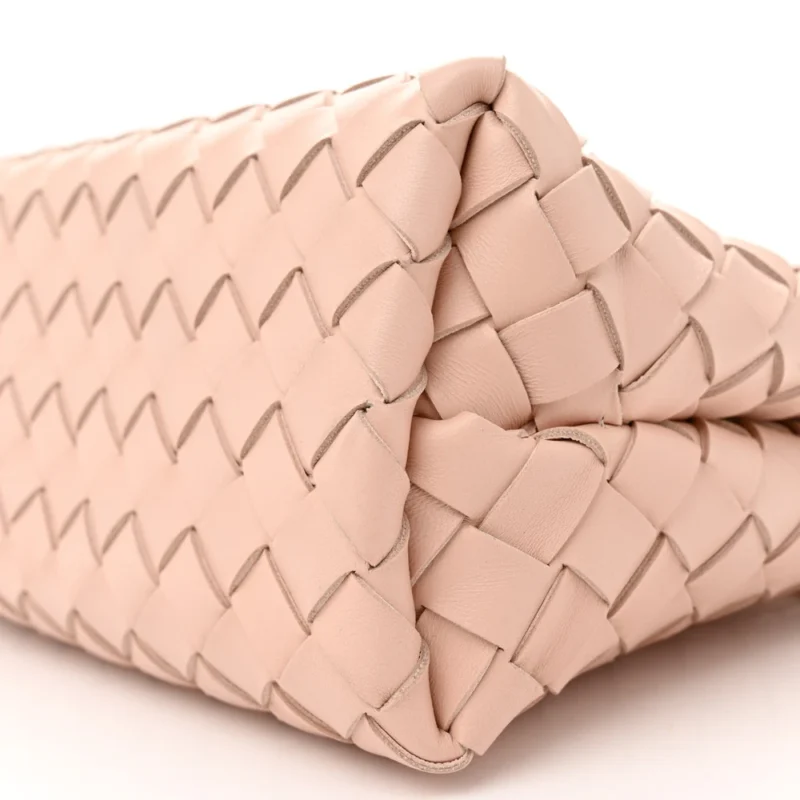BOTTEGA VENETA SMALL INTRECCIATO ANDIAMO SHOULDER BAG NUDE NAPPA LEATHER - Image 5