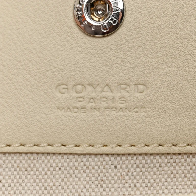 GOYARD EMBROIDERED SEAHORSE REVERSIBLE ANJOU TOTE PM SAND GOYARDINE CANVAS - Image 2