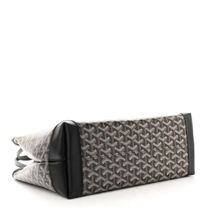GOYARD BELLECHASSE BIAUDE TOTE MM BLACK GOYARDINE CANVAS - Image 6
