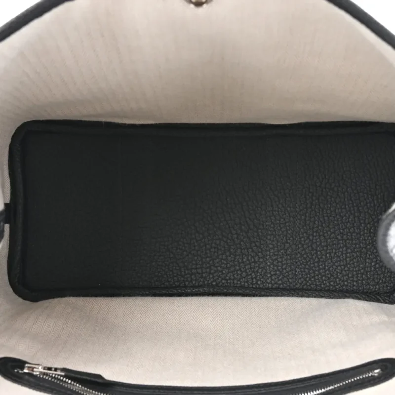 HERM??S GARDEN PARTY 30 TPM BLACK NEGONDA LEATHER PALLADIUM SILVER HARDWARE - Image 7