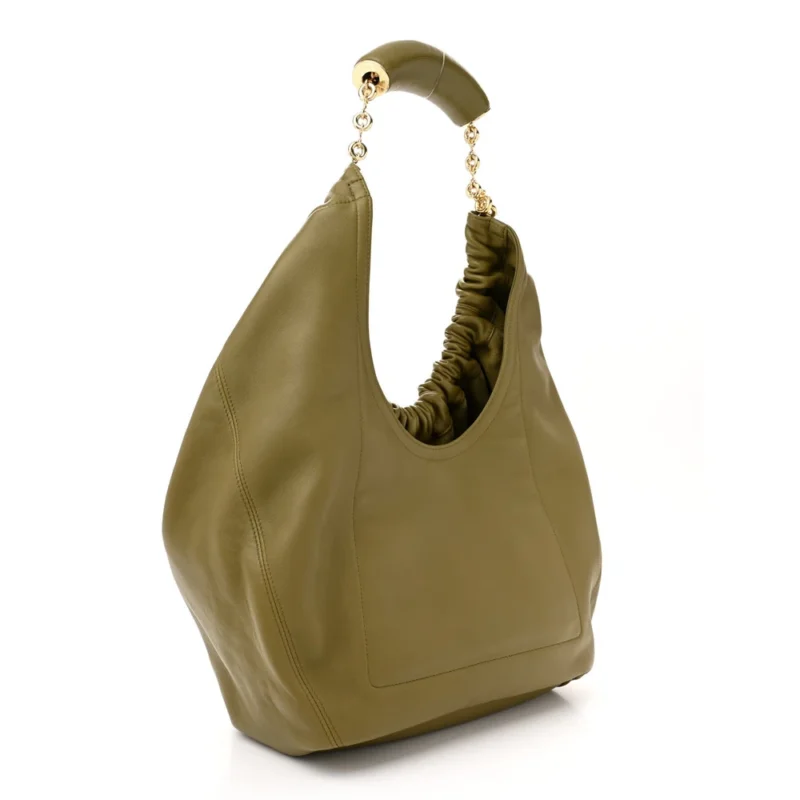 LOEWE SQUEEZE BAG MEDIUM OLIVE NAPPA LEATHER - Image 3