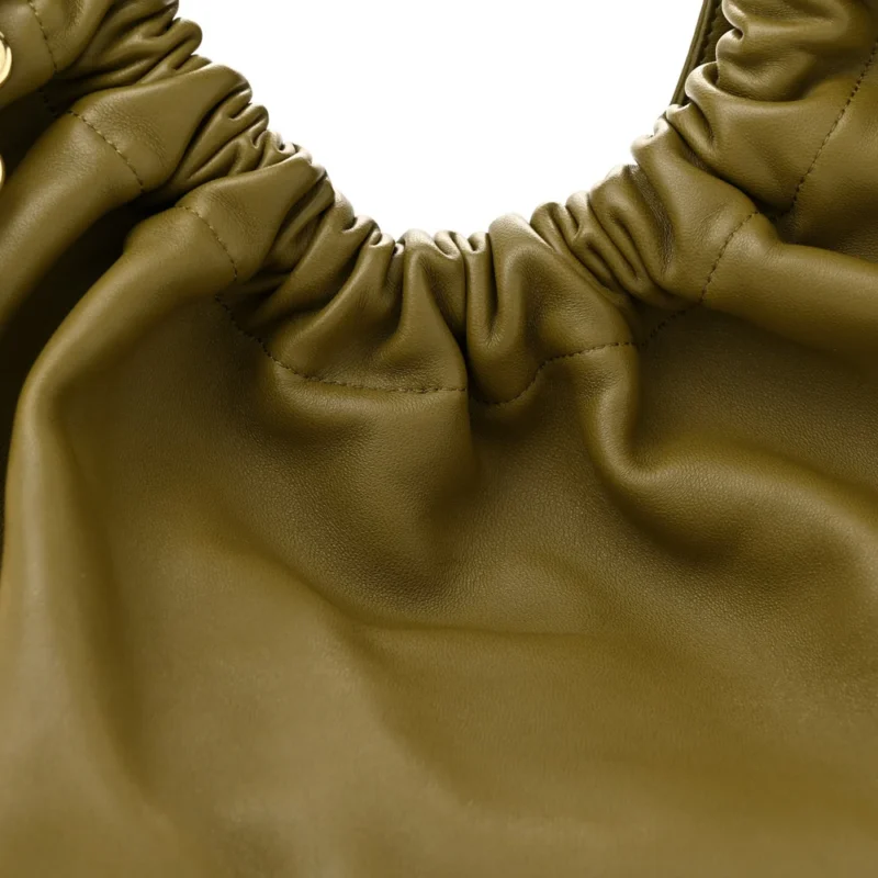 LOEWE SQUEEZE BAG MEDIUM OLIVE NAPPA LEATHER - Image 8