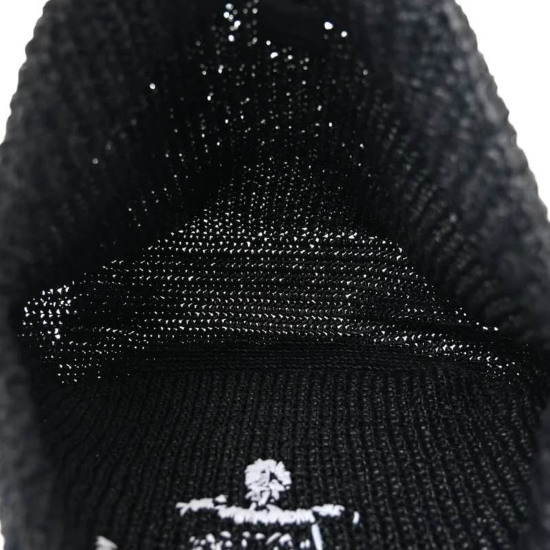 PRADA LARGE EFFECT CROCHET LOGO TOTE BAG BLACK YARN RAFFIA - Image 7