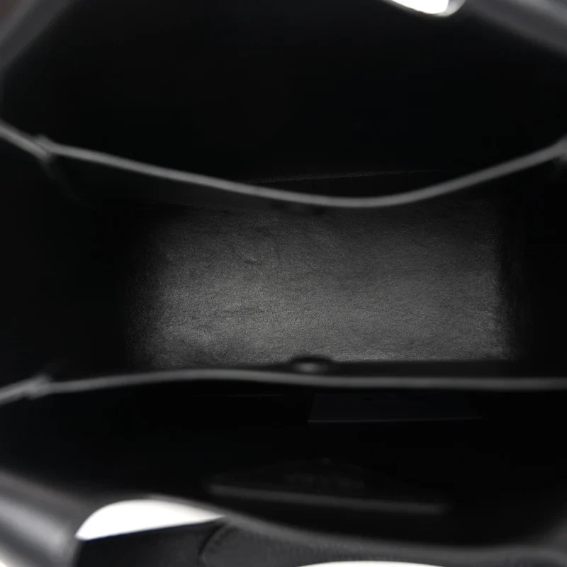 PRADA MEDIUM DYNAMIQUE TOTE BLACK VITELLO DAINO LEATHER - Image 7