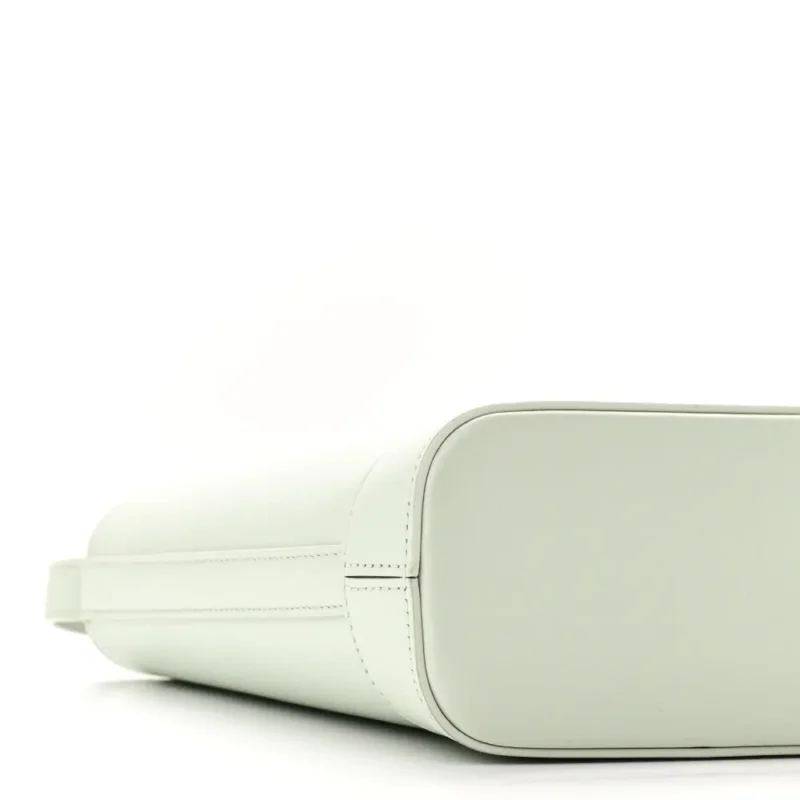 CELINE SMALL CUIR TRIOMPHE BUCKET BAG JADE SMOOTH CALFSKIN LEATHER GOLD HARDWARE - Image 3