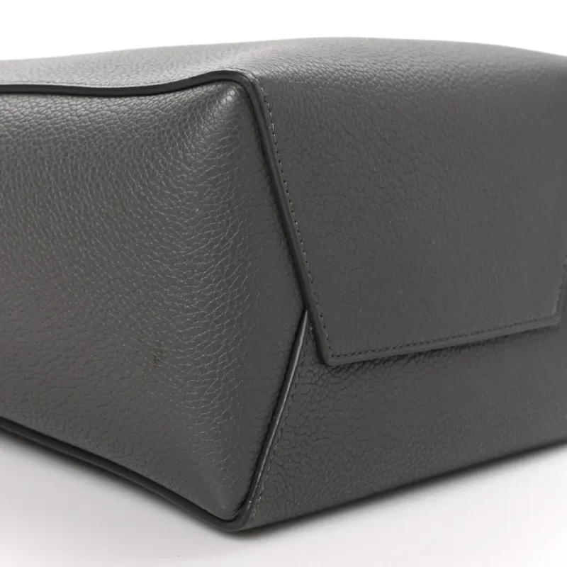 CELINE SMALL SANGLE BUCKET BAG KOHL SOFT GRAINED CALFSKIN LEATHER GOLD HARDWARE - Image 4