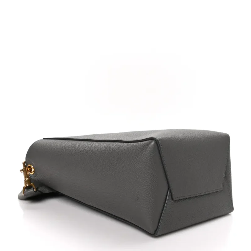 CELINE SMALL SANGLE BUCKET BAG KOHL SOFT GRAINED CALFSKIN LEATHER GOLD HARDWARE - Image 6