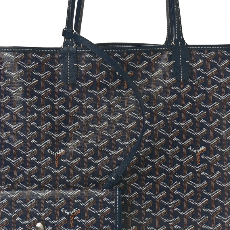 GOYARD SAINT LOUIS TOTE PM NAVY GOYARDINE CANVAS - Image 8
