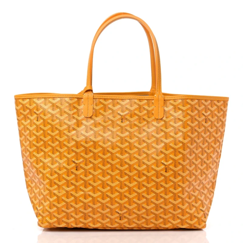 GOYARD SAINT LOUIS TOTE PM YELLOW GOYARDINE CANVAS