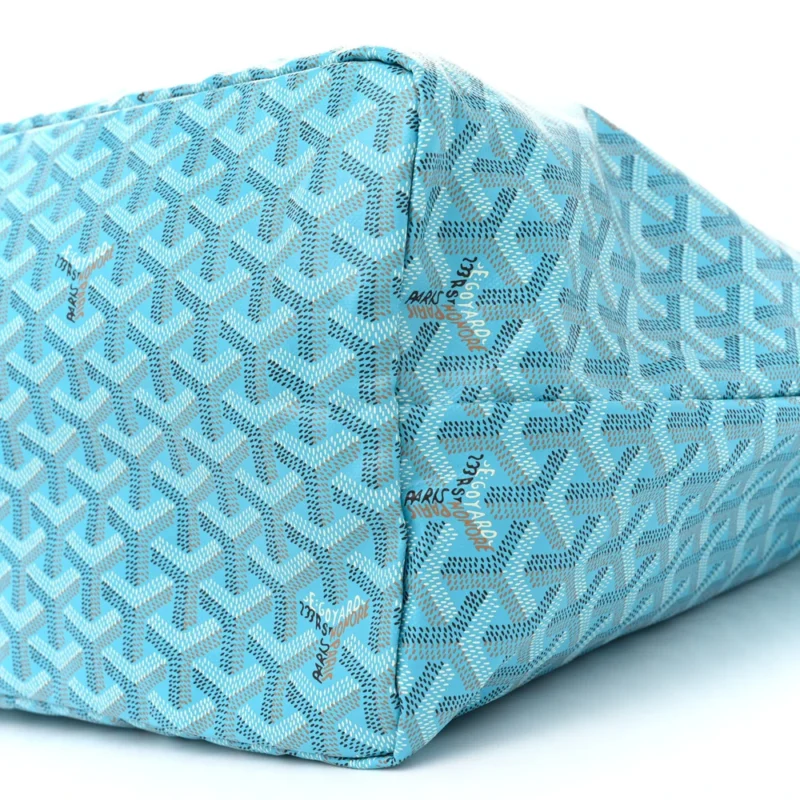 GOYARD SAINT LOUIS GM BALISE BEACH TOWEL SET TURQUOISE GOYARDINE CANVAS - Image 5