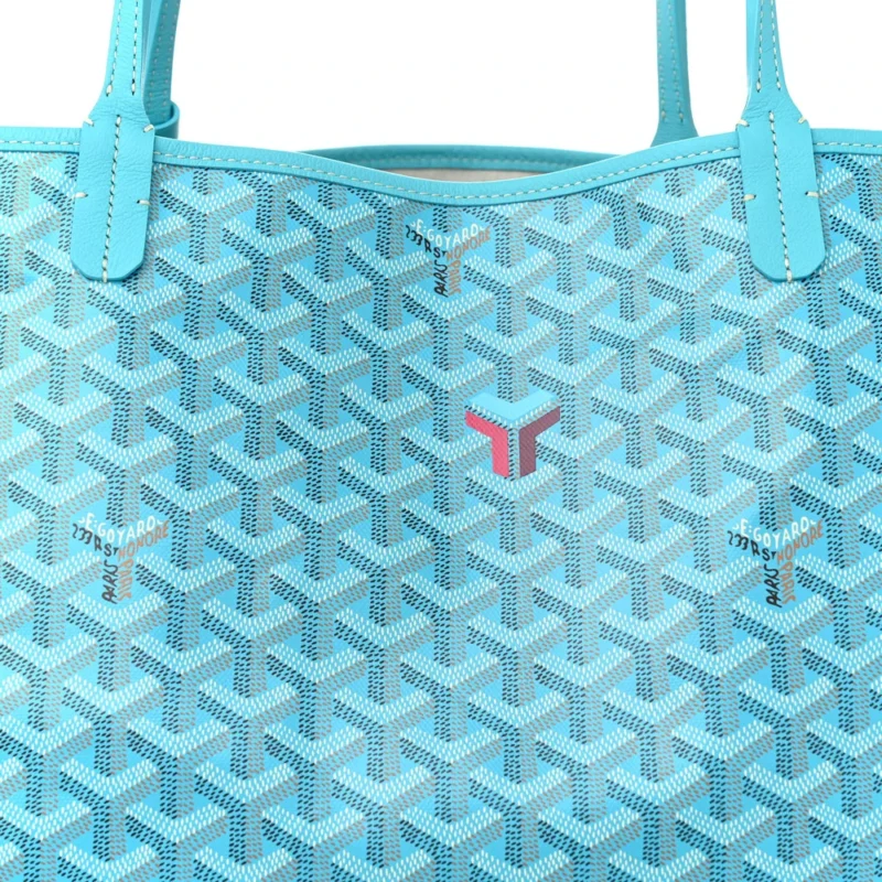 GOYARD SAINT LOUIS GM BALISE BEACH TOWEL SET TURQUOISE GOYARDINE CANVAS - Image 8
