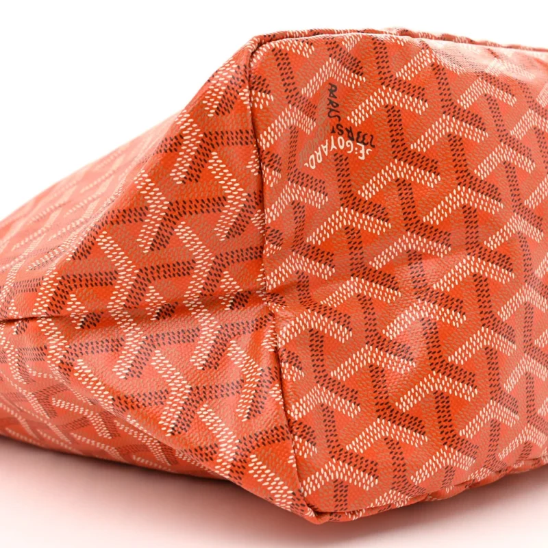 GOYARD SAINT LOUIS TOTE PM ORANGE GOYARDINE CANVAS - Image 4