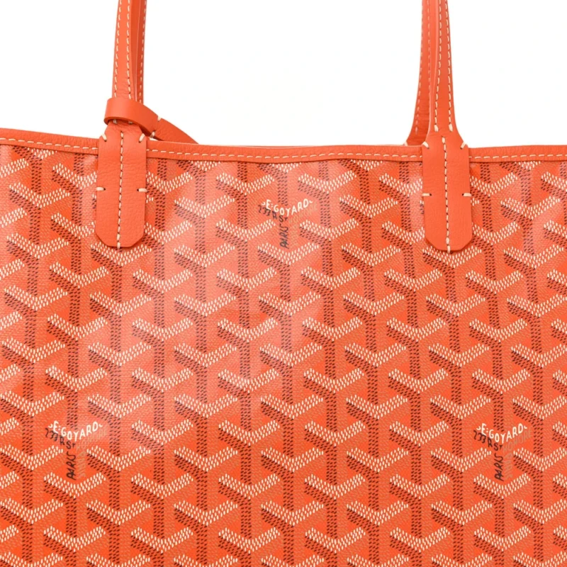 GOYARD SAINT LOUIS TOTE PM ORANGE GOYARDINE CANVAS - Image 8