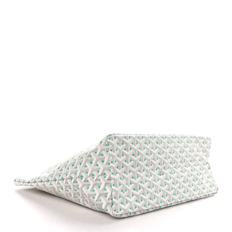 GOYARD SAINT LOUIS CLAIRE VOIE PM WHITE OPALINE GOYARDINE CANVAS - Image 6