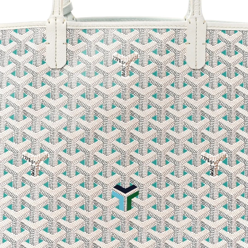 GOYARD SAINT LOUIS CLAIRE VOIE PM WHITE OPALINE GOYARDINE CANVAS - Image 8