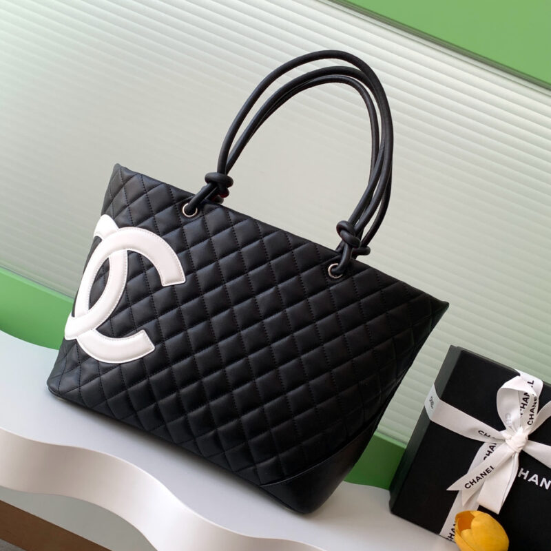 CHANEL BLACK BASKET TOTE BAGS / SHOULDER BAGS - Image 2