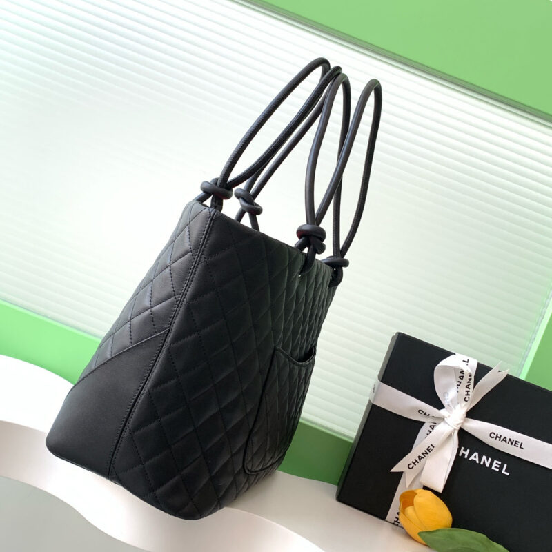 CHANEL BLACK BASKET TOTE BAGS / SHOULDER BAGS - Image 3