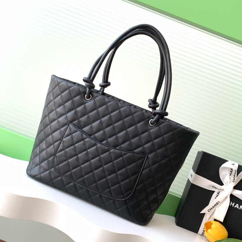 CHANEL BLACK BASKET TOTE BAGS / SHOULDER BAGS - Image 4