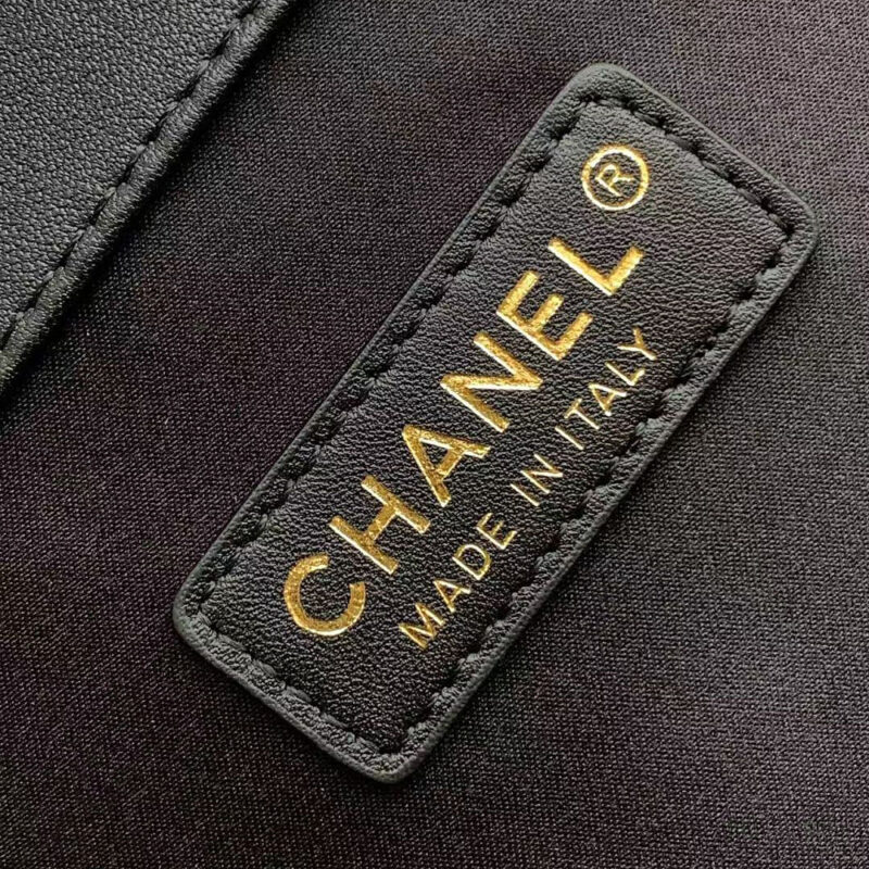 CHANEL BLACK QUILTED CATTLE LEATHER TOTE BAGS 36X59X13CM SHOULDER BAGS - Image 9