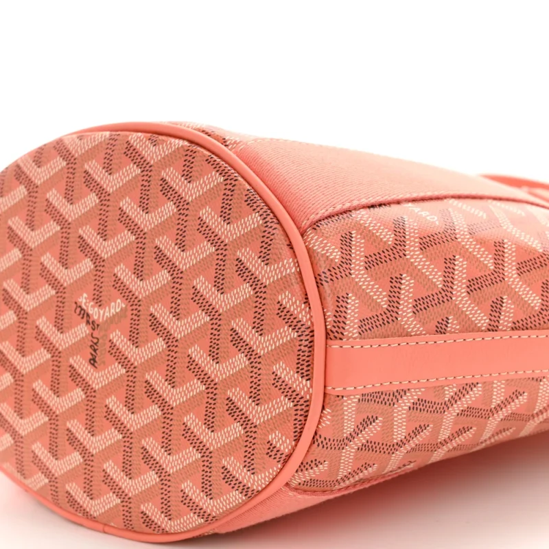 GOYARD BELHARRA TOTE PM CORAL GOYARDINE CANVAS - Image 4