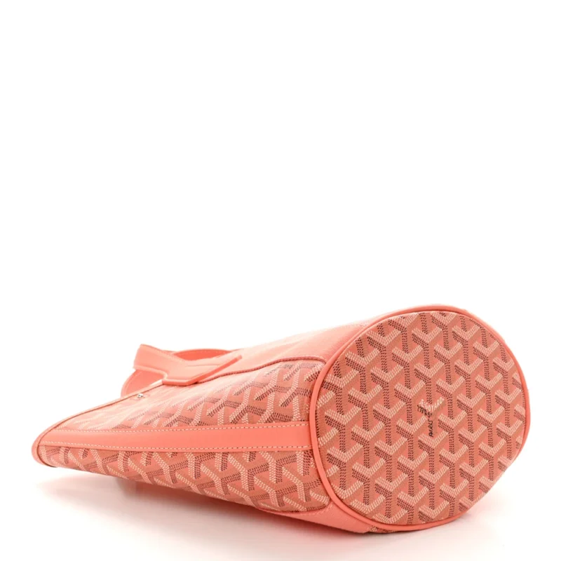 GOYARD BELHARRA TOTE PM CORAL GOYARDINE CANVAS - Image 5