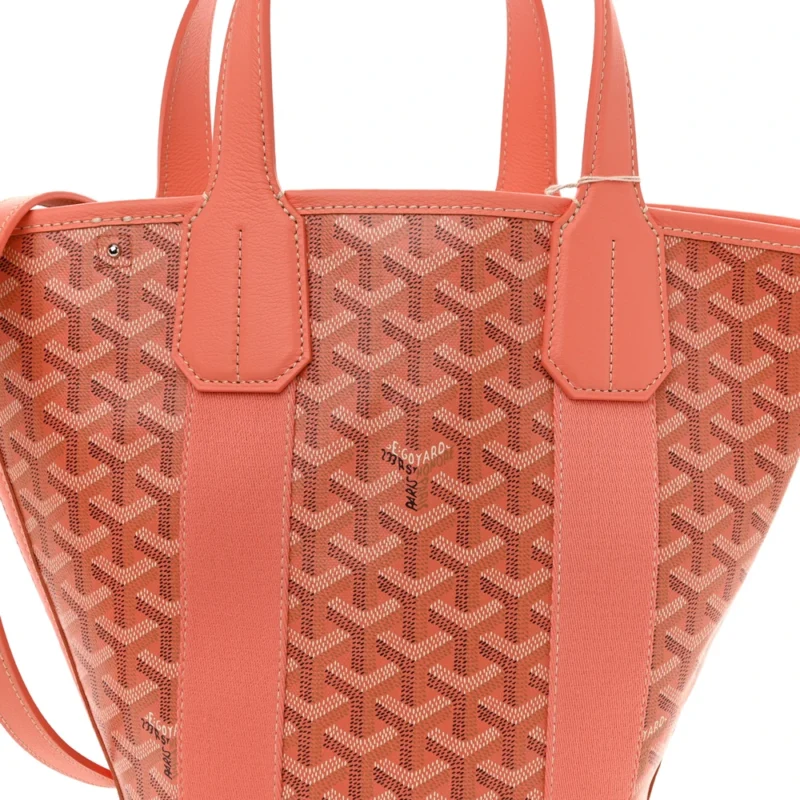 GOYARD BELHARRA TOTE PM CORAL GOYARDINE CANVAS - Image 7