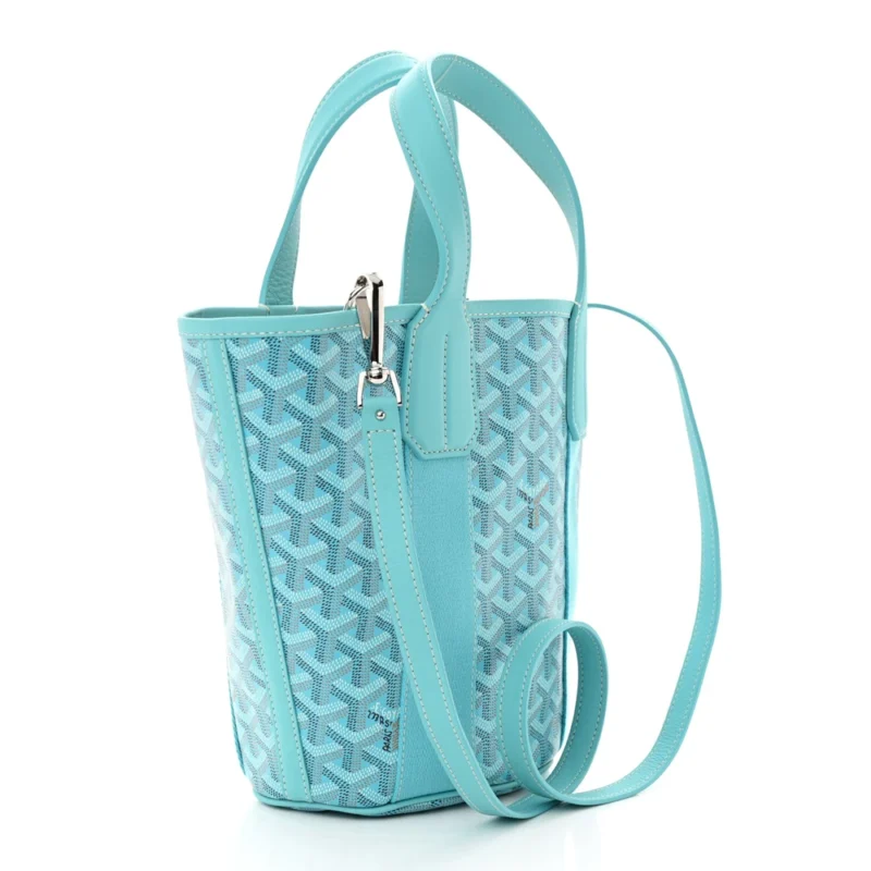 GOYARD BELHARRA PM BLEU TURQUOISE GOYARDINE CANVAS - Image 2