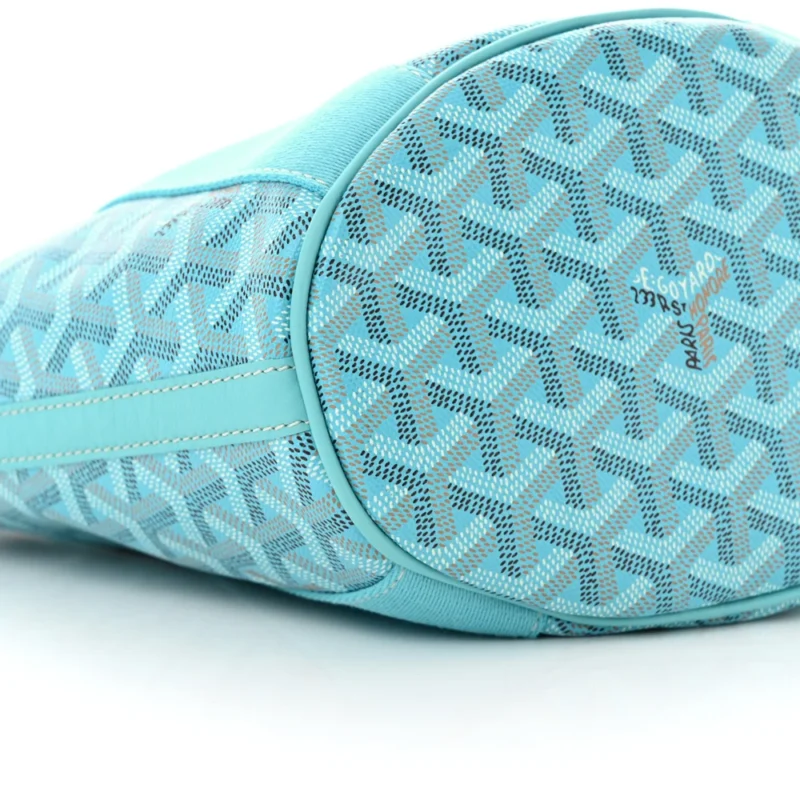 GOYARD BELHARRA PM BLEU TURQUOISE GOYARDINE CANVAS - Image 3