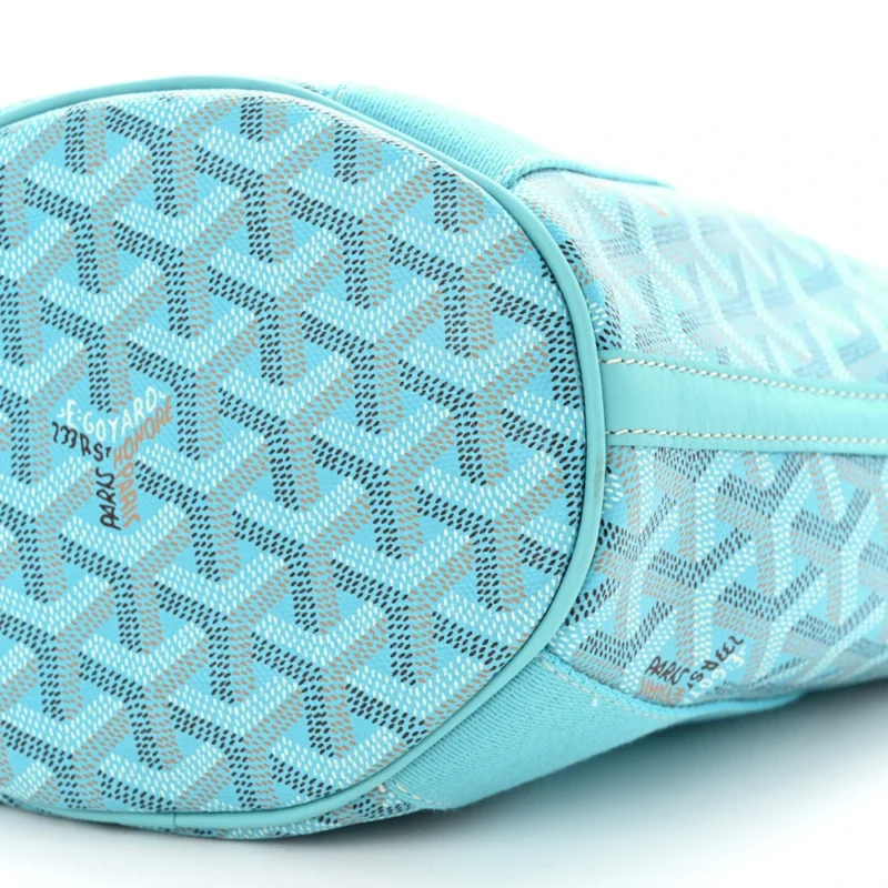 GOYARD BELHARRA PM BLEU TURQUOISE GOYARDINE CANVAS - Image 4