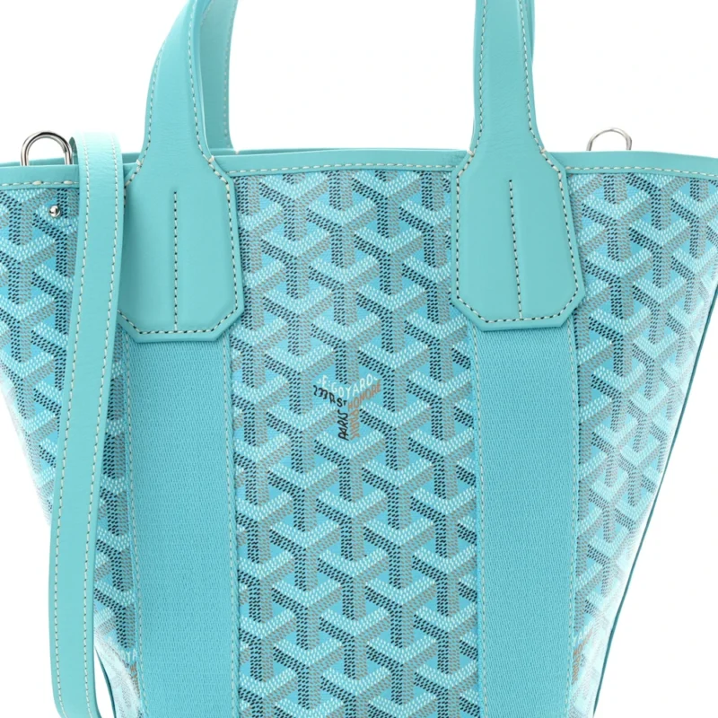 GOYARD BELHARRA PM BLEU TURQUOISE GOYARDINE CANVAS - Image 7