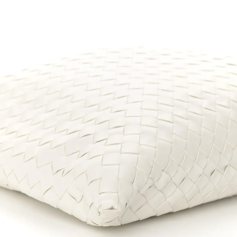 BOTTEGA VENETA LARGE INTRECCIATO HOP WHITE NAPPA LEATHER - Image 4
