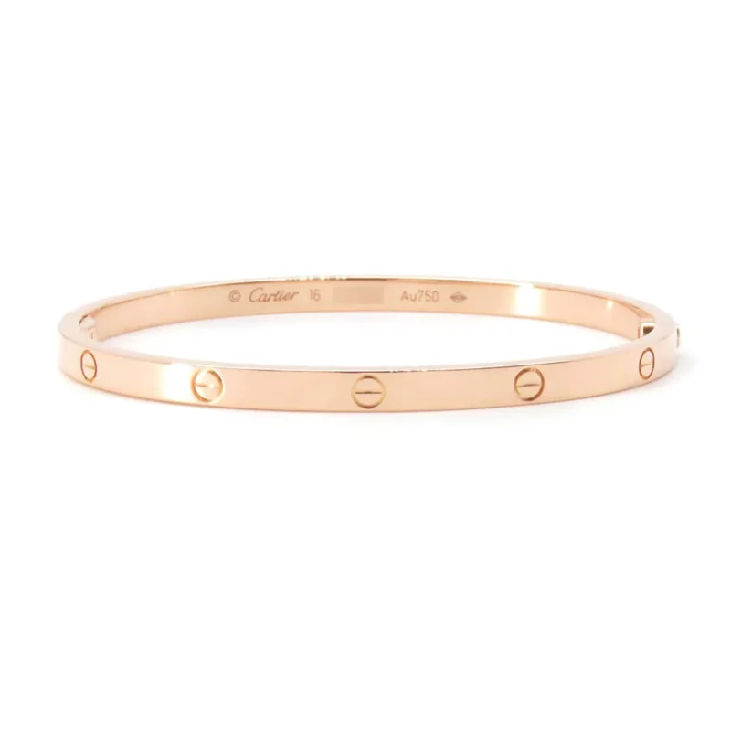 CARTIER LOVE BREATH SIZE SM/16B6047316 18K PINK GOLD