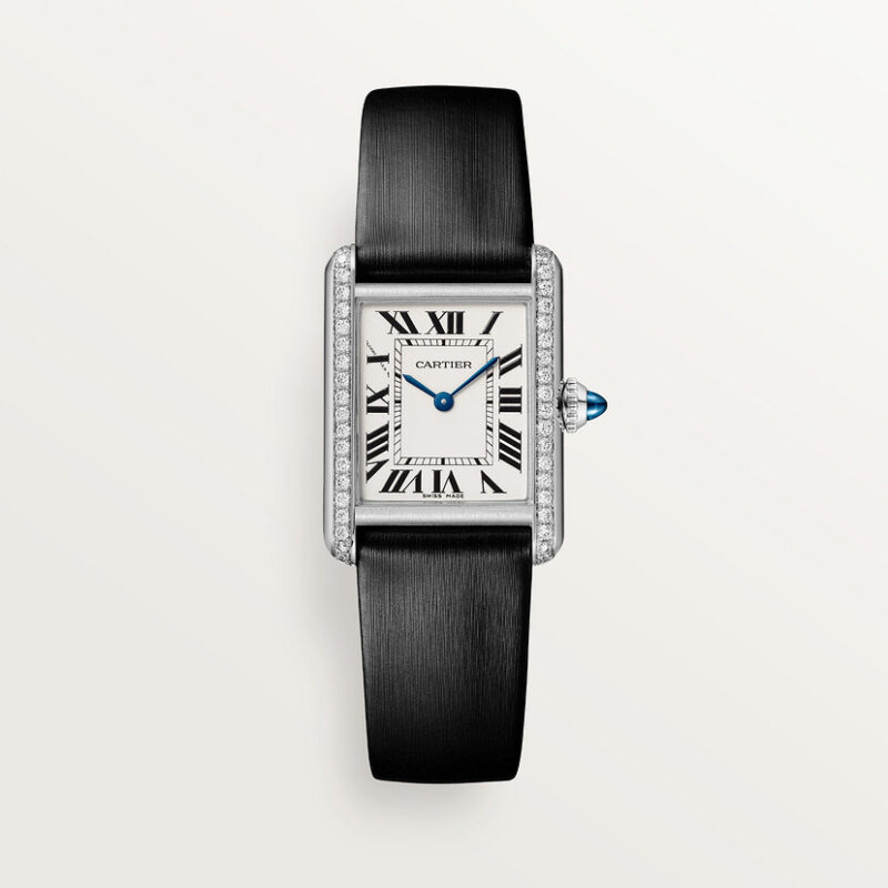 TANK MUST WATCH SMALL MODEL QUARTZ MOVEMENT STEEL DIAMONDS LEATHER CRW4TA0016