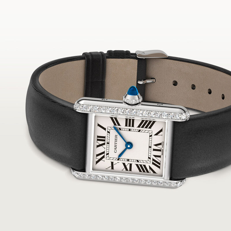 TANK MUST WATCH SMALL MODEL QUARTZ MOVEMENT STEEL DIAMONDS LEATHER CRW4TA0016 - Image 6