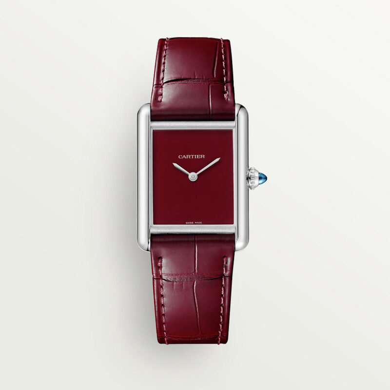 TANK MUST WATCH LARGE MODEL QUARTZ MOVEMENT STEEL LEATHER CRWSTA0054 - Image 2