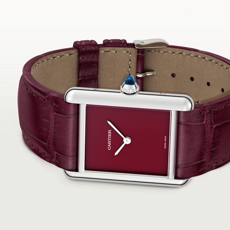 TANK MUST WATCH LARGE MODEL QUARTZ MOVEMENT STEEL LEATHER CRWSTA0054 - Image 5